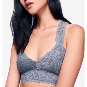 Free People Grey Galloon Bralette Small